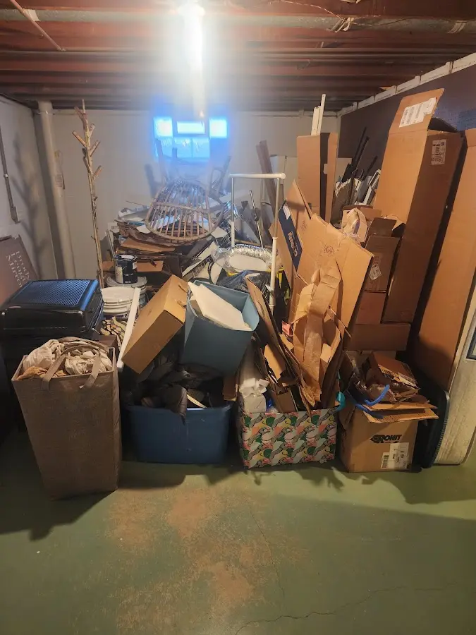 Roll-off dumpster container at job site for Roll Off Dumpster Rental in Mulberry